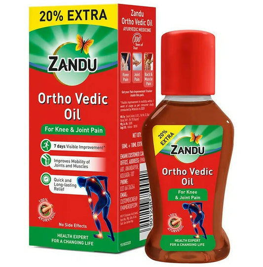 Zandu Ortho Vedic Knee & Joint Pain Oil - Grab2buy