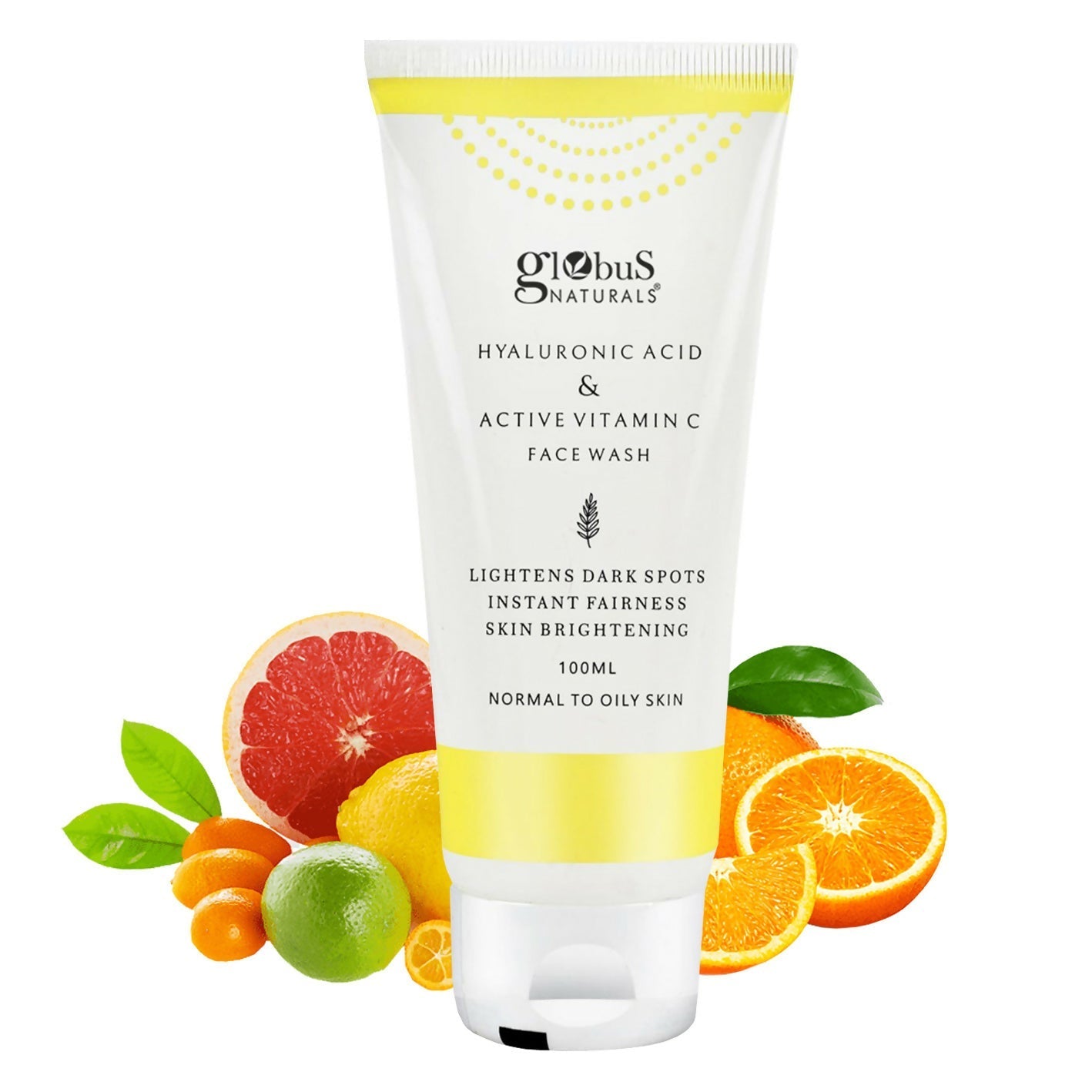 Globus Naturals Hyaluronic Acid & Vitamin C Face Wash | Swadesiicart