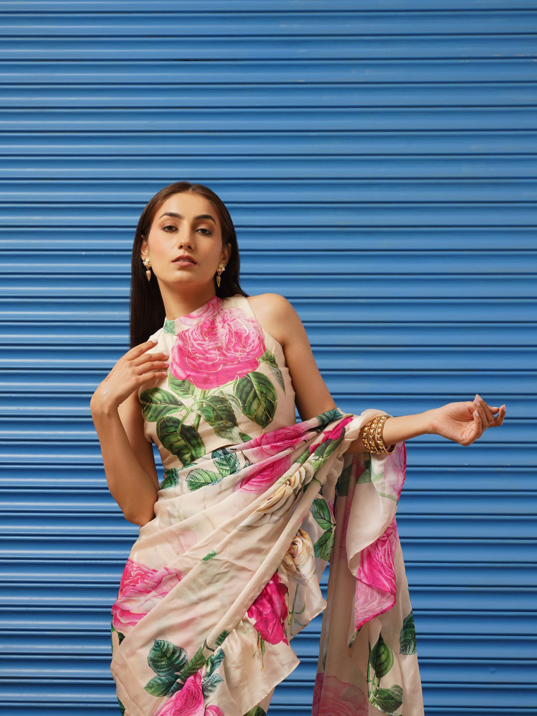 Tikhi Imli Floral Printed Poly Crepe Grab2Buy 