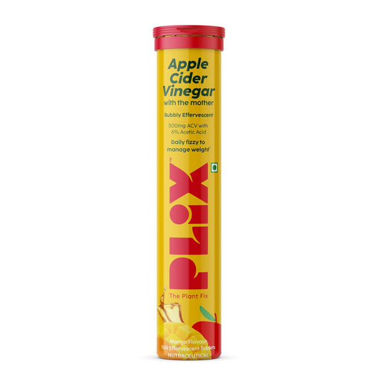 PLIX The Plant Fix Apple Cider Vinegar Effervescent Tablets with Mother - Mango 