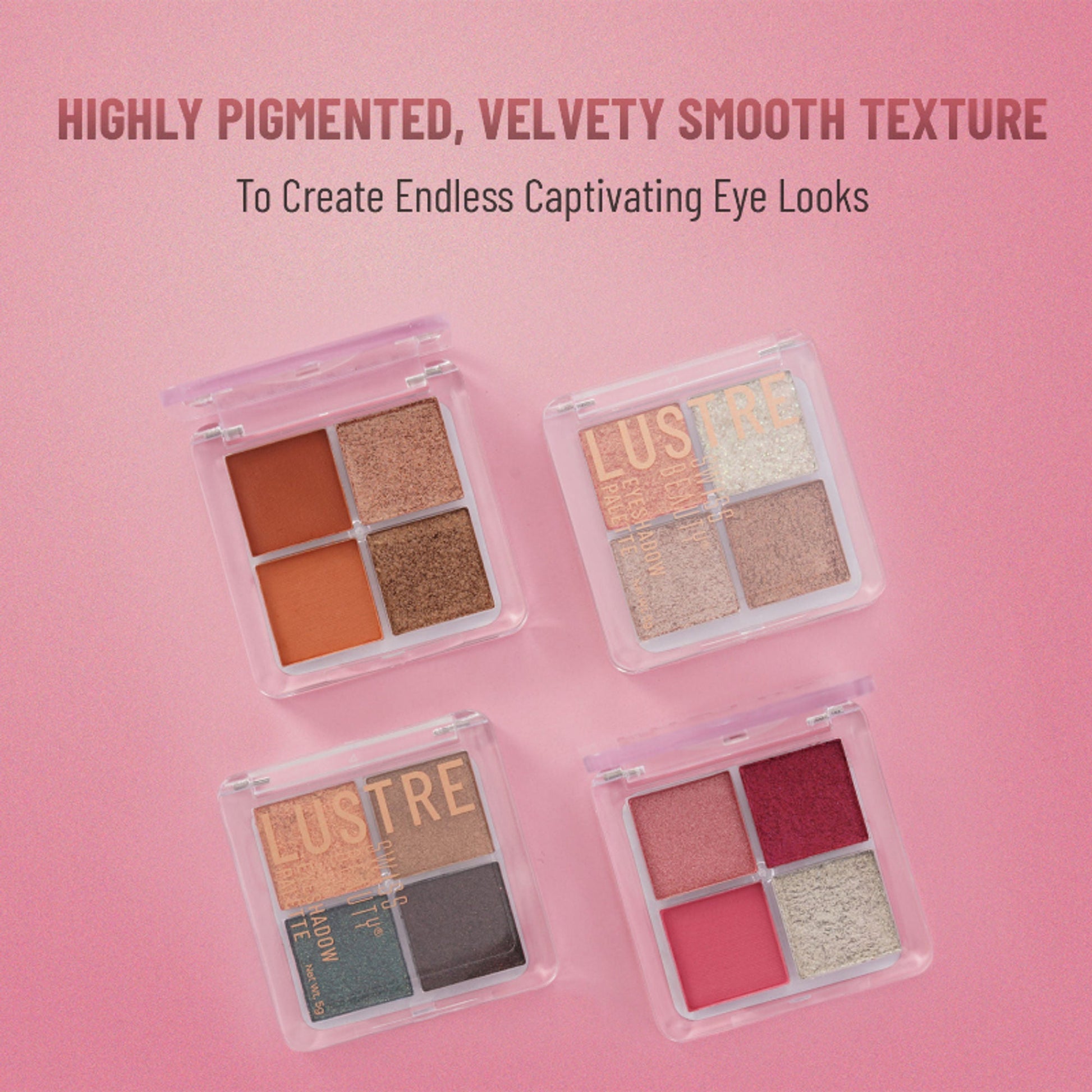 Swiss Beauty Lustre Eyeshadow Palette - 1 Rose N Petals