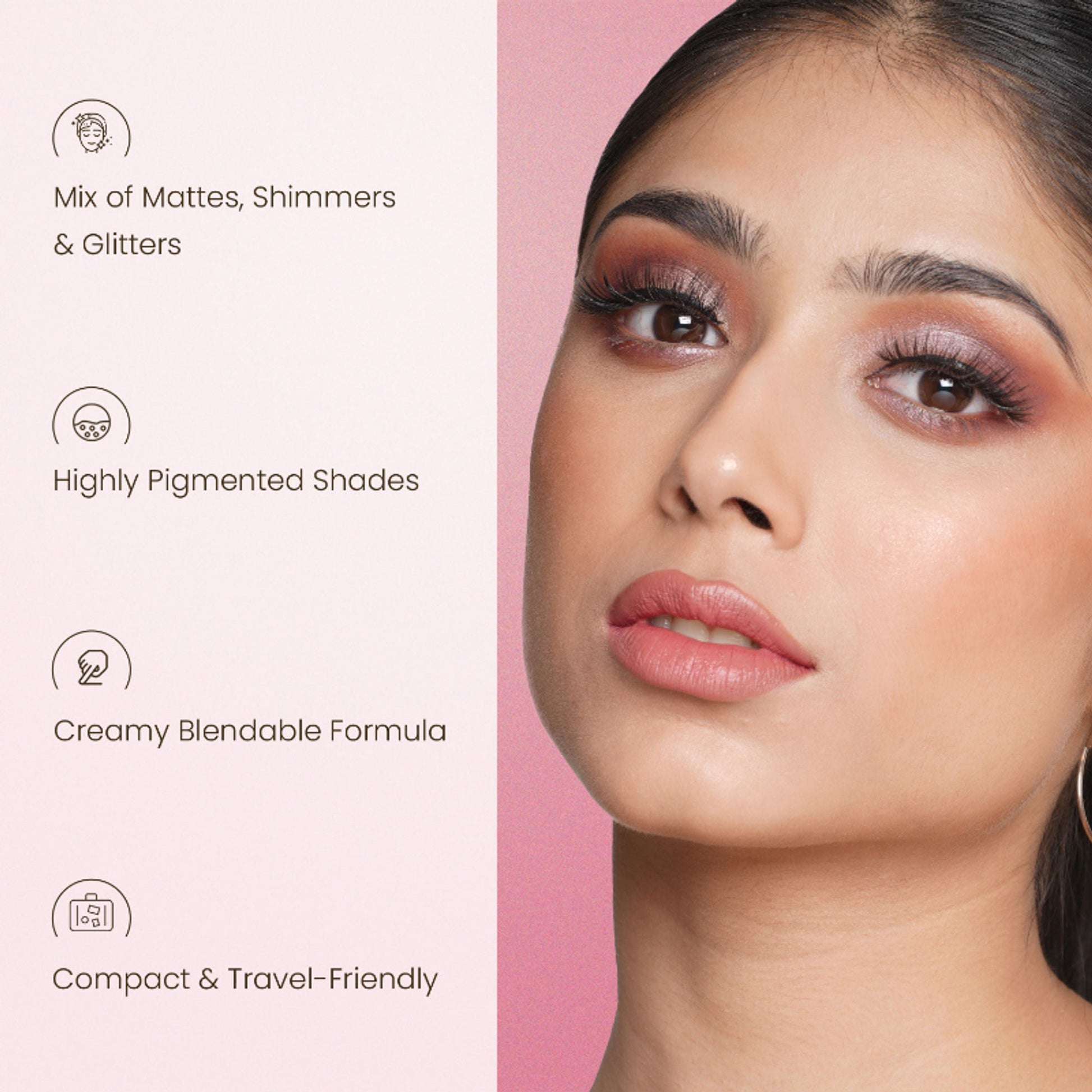 Swiss Beauty Lustre Eyeshadow Palette - 2 Nude Addict