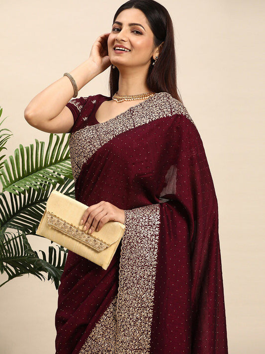 kasee Embellished Embroidered Designer Saree