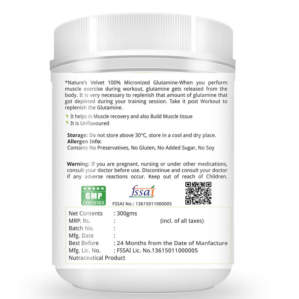 Nature's Velvet Glutamine Powder 