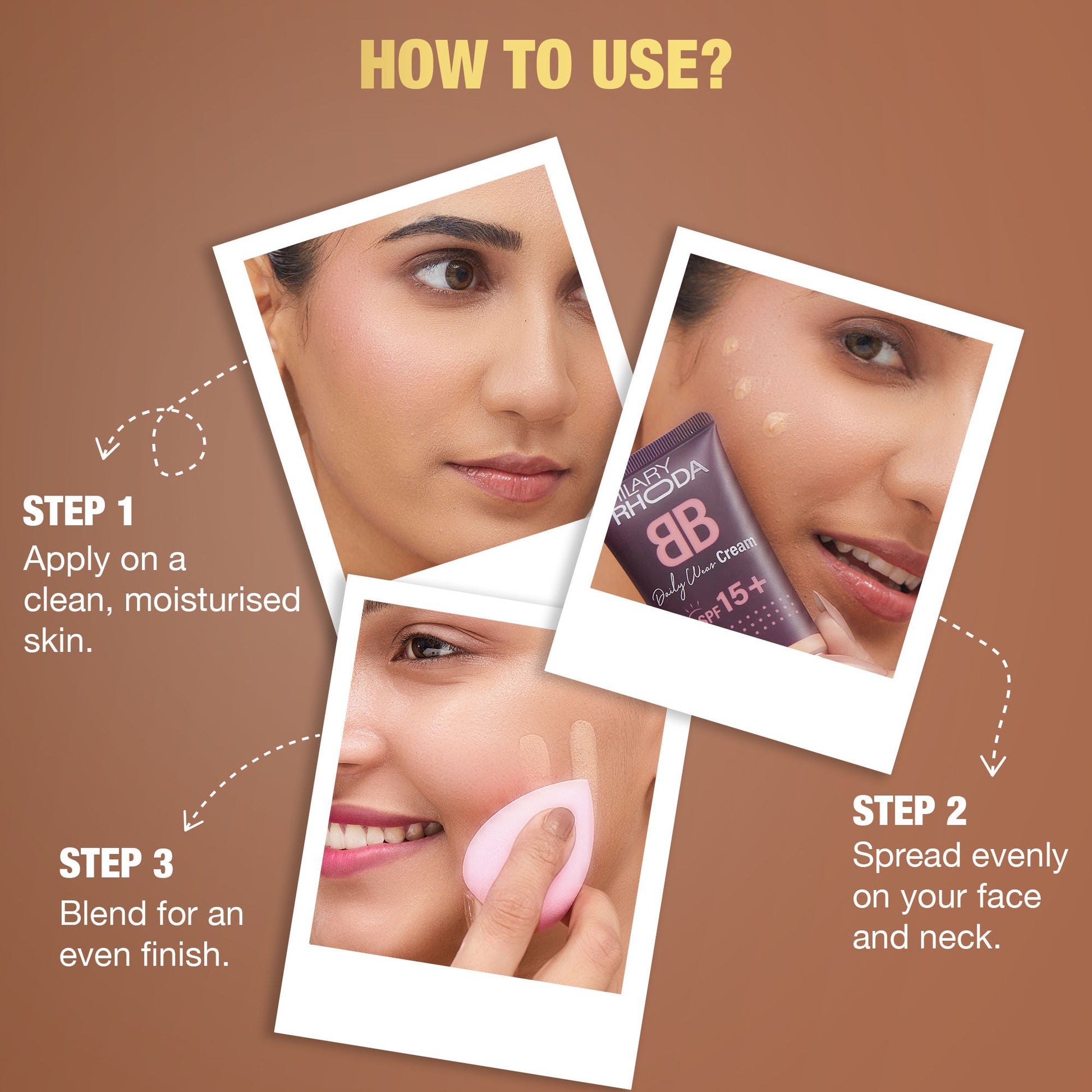Hilary Rhoda BB Cream With SPF 15 - Golden Beige 04 - Shell White 01