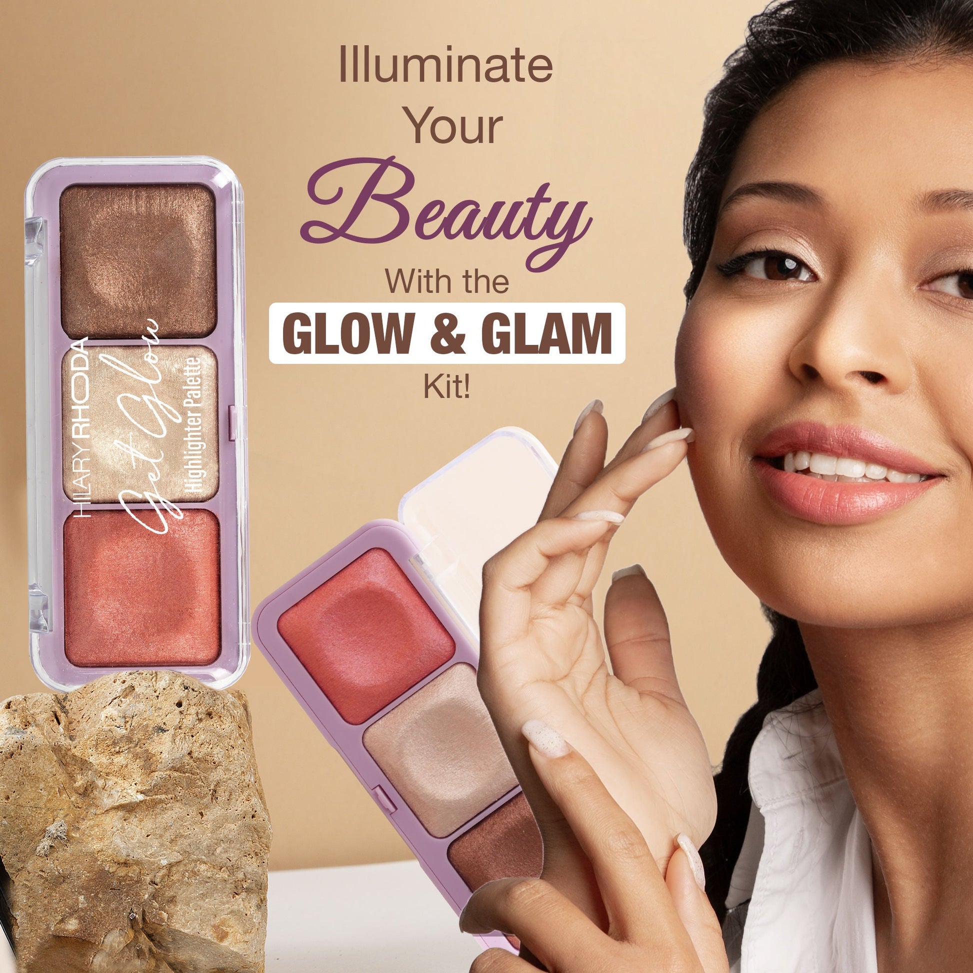 Hilary Rhoda Get Glow Highlighter Palette - 02