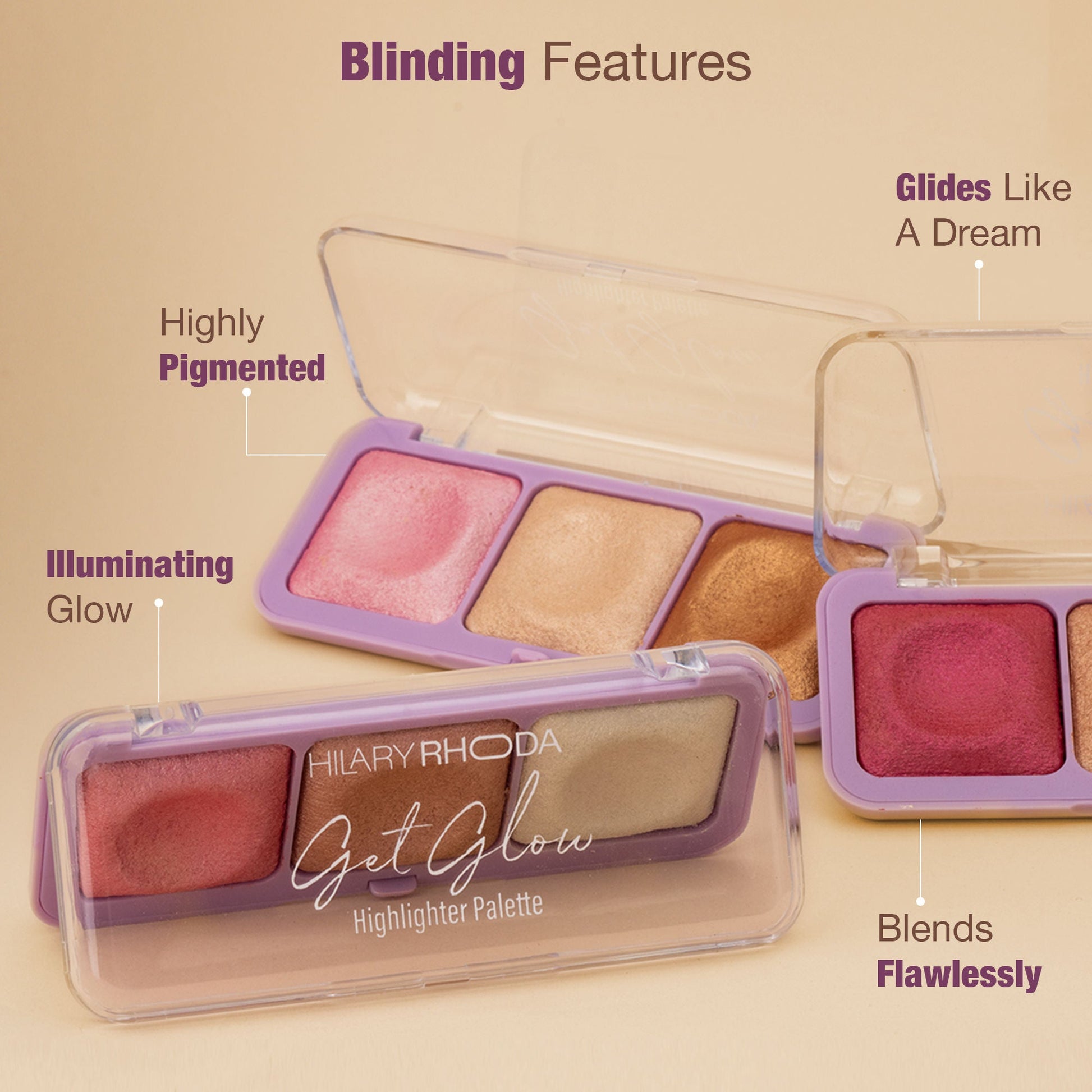 Hilary Rhoda Get Glow Highlighter Palette - 03