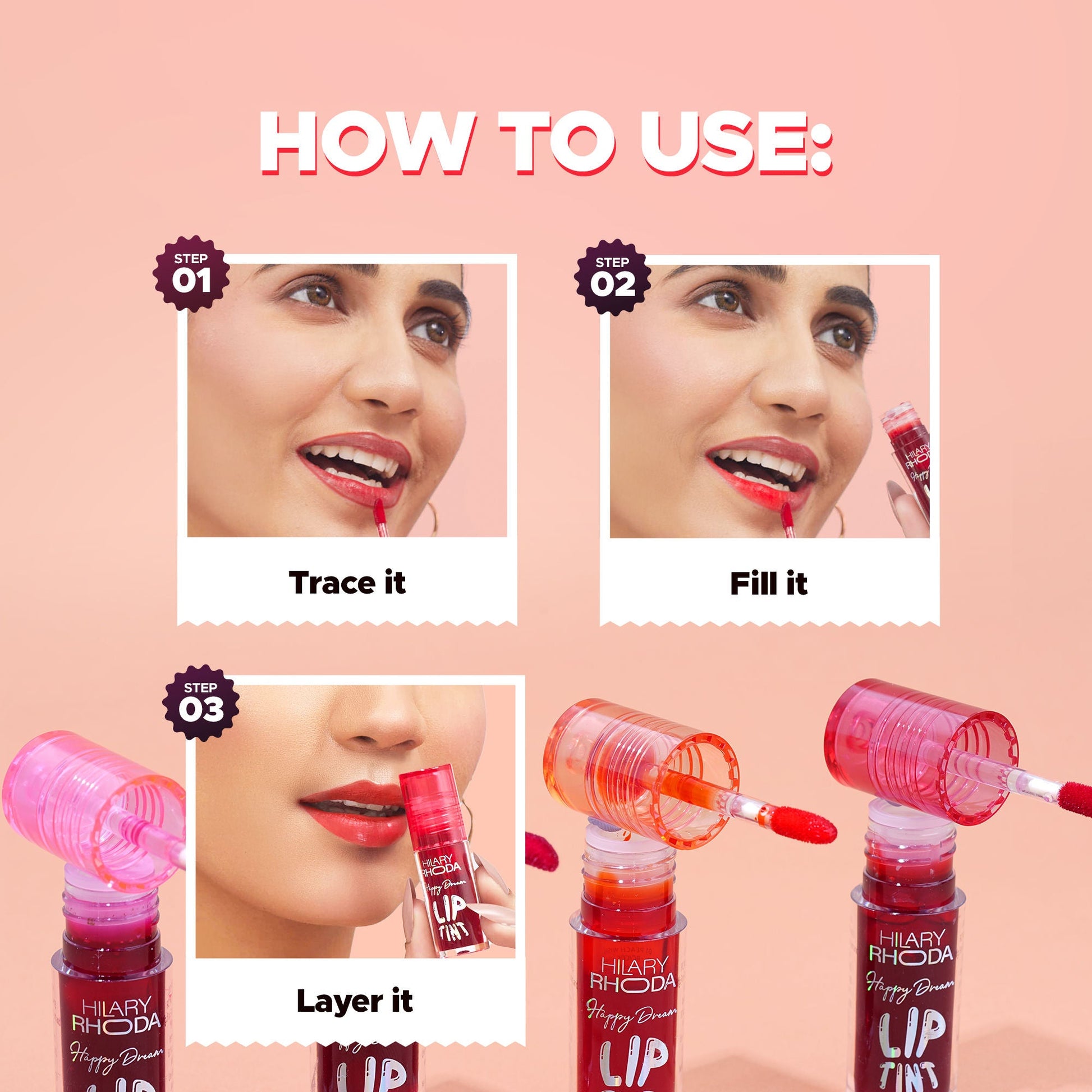 Hilary Rhoda Happy Dream Lip Tint - Pink Fantasy 02