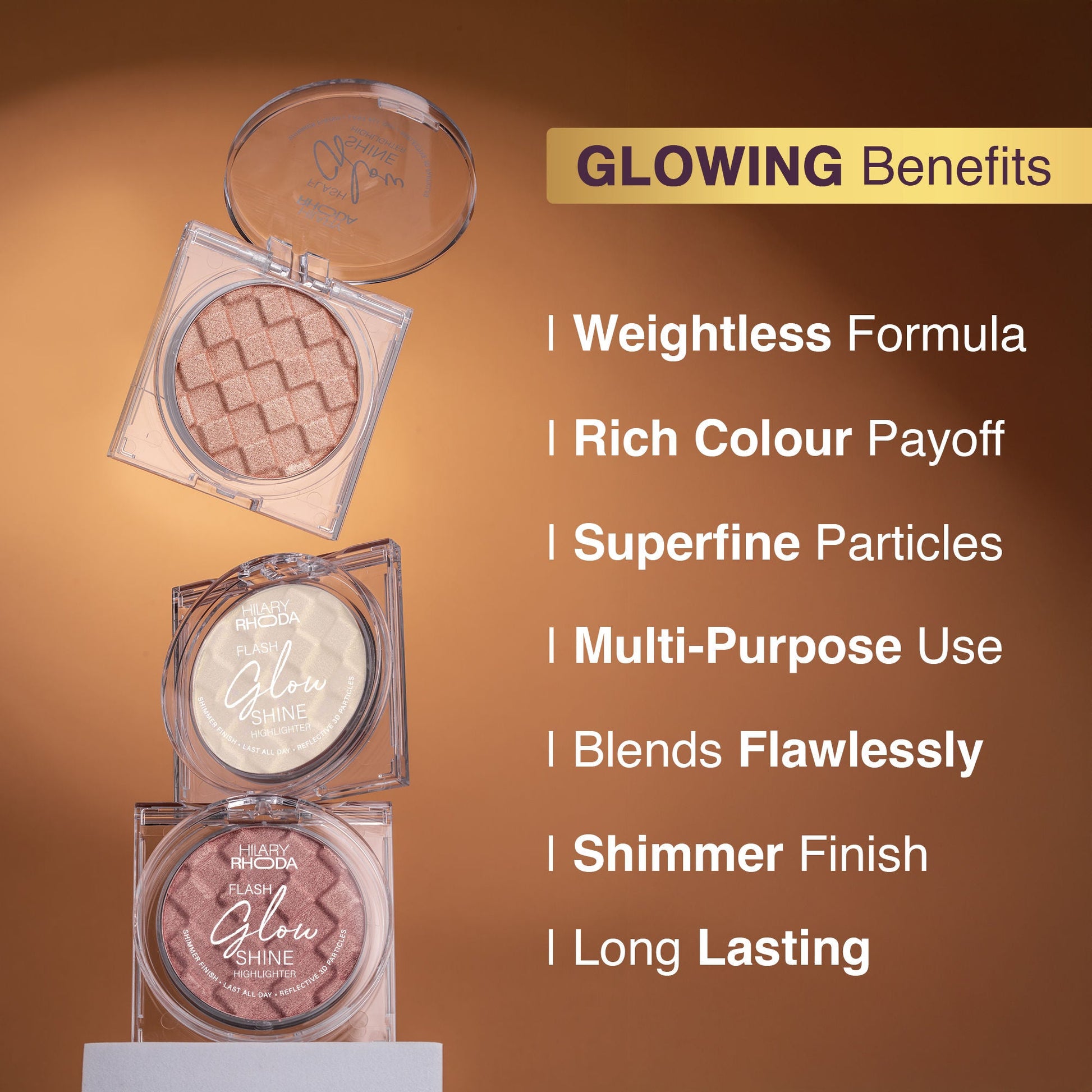 Hilary Rhoda Flash Glow Shine Reflective Highlighter - Diamond Shine 03