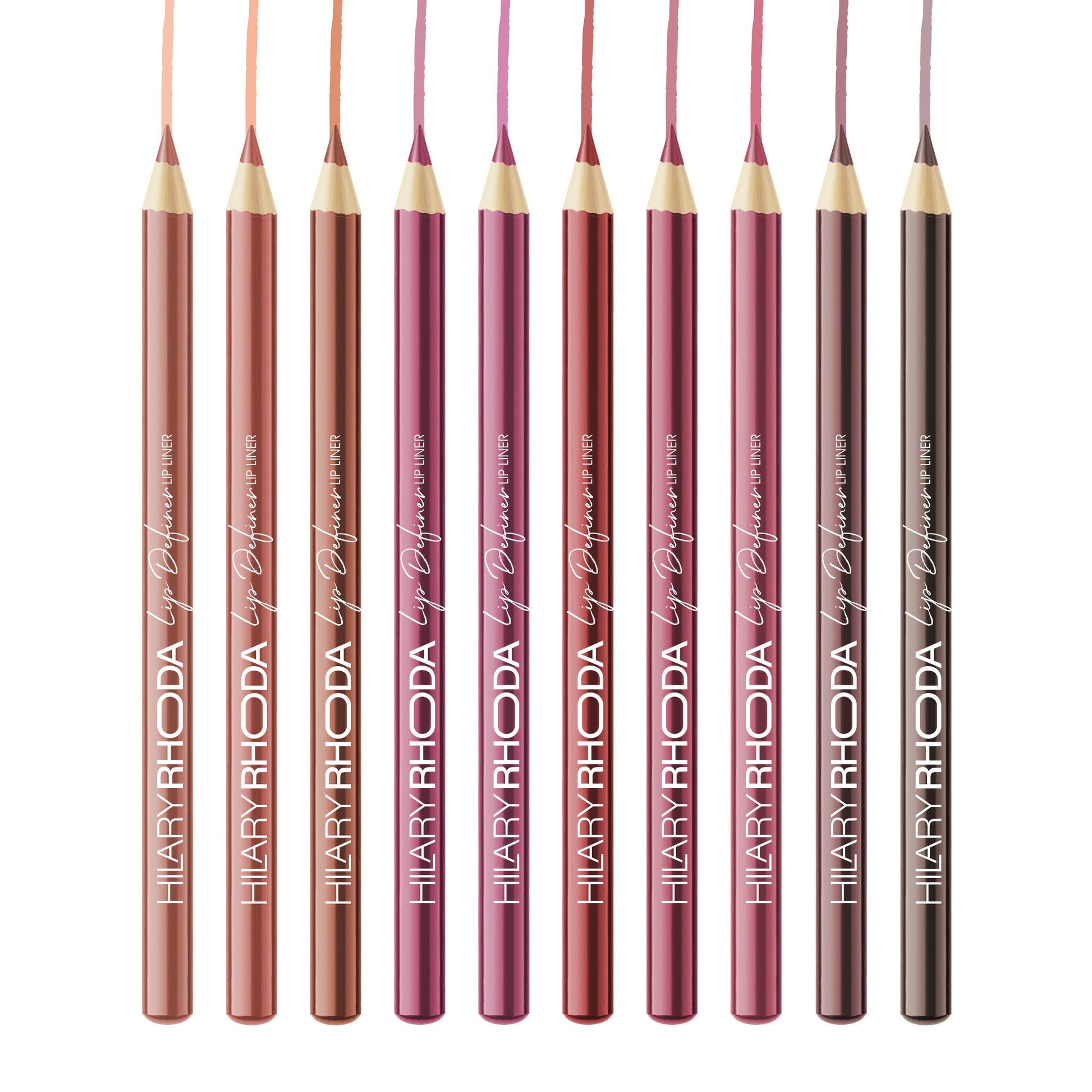 Hilary Rhoda Lip Definer Matte Lip Liner - Set Of 10