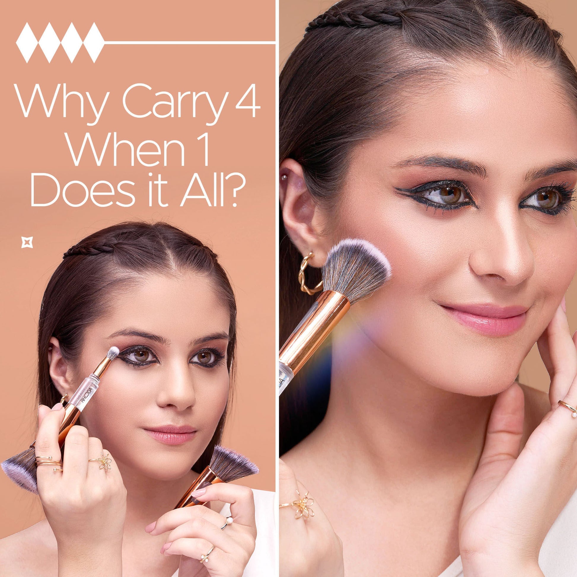 Hilary Rhoda All-Rounder 4 In 1 Brush For Makeup