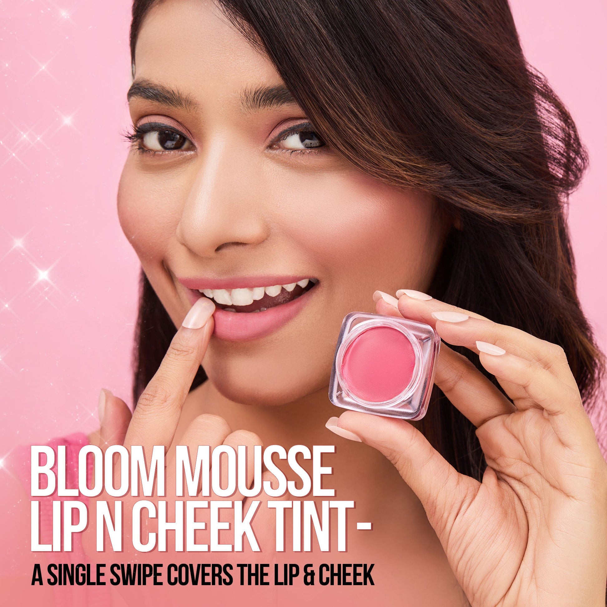 Hilary Rhoda Bloom Mousse Waterproof Lip N Cheek Tint - Flashy Pink 03