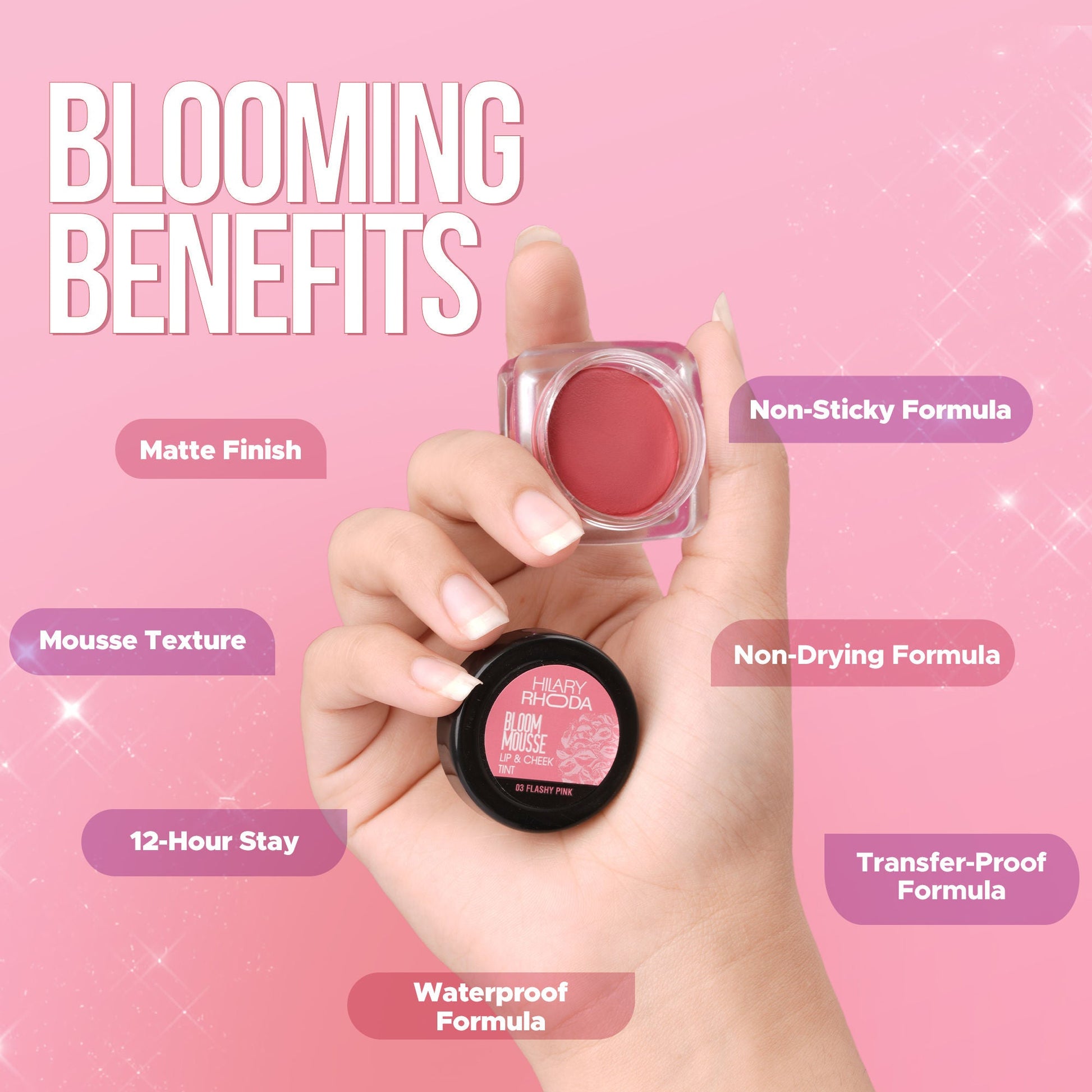 Hilary Rhoda Bloom Mousse Waterproof Lip N Cheek Tint - Coffee Cream 04