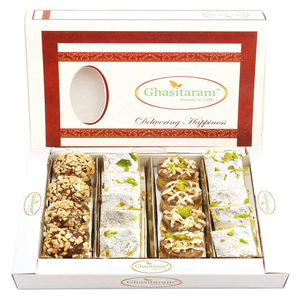 Ghasitaram Assorted Box Of Barfis, Dryfruit Sweets 