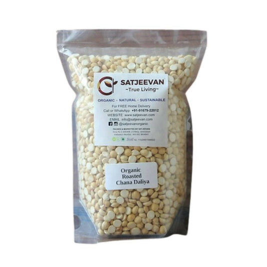 Satjeevan Organic Roasted Chana Daliya 