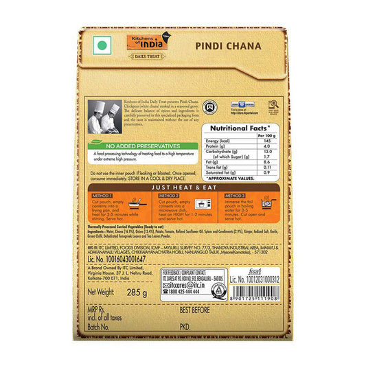 Kitchens of India Pindi Chana - Grab2buy