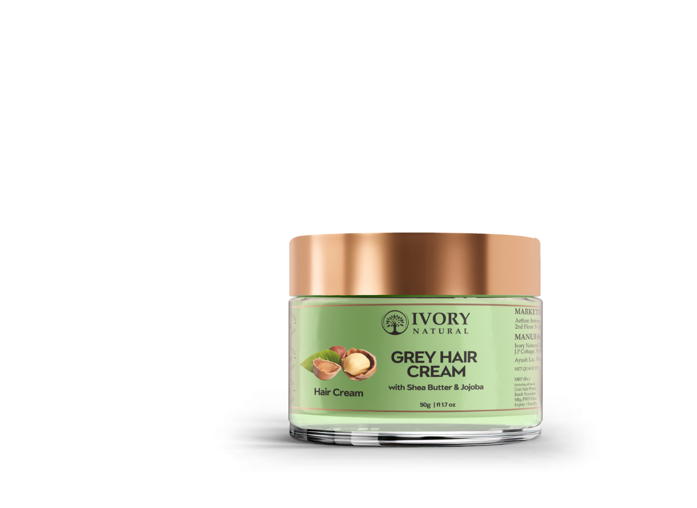 Ivory Natural Cream For Greys Restore Natural Hair Color | Swadesiicart