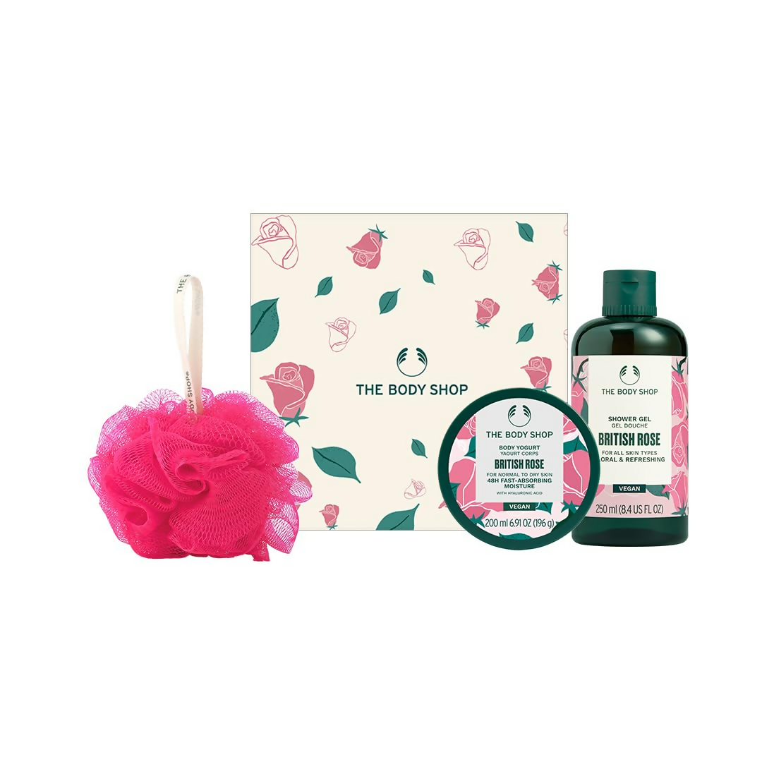 The Body Shop British Rose Bodycare Gift Set, For All Skin 