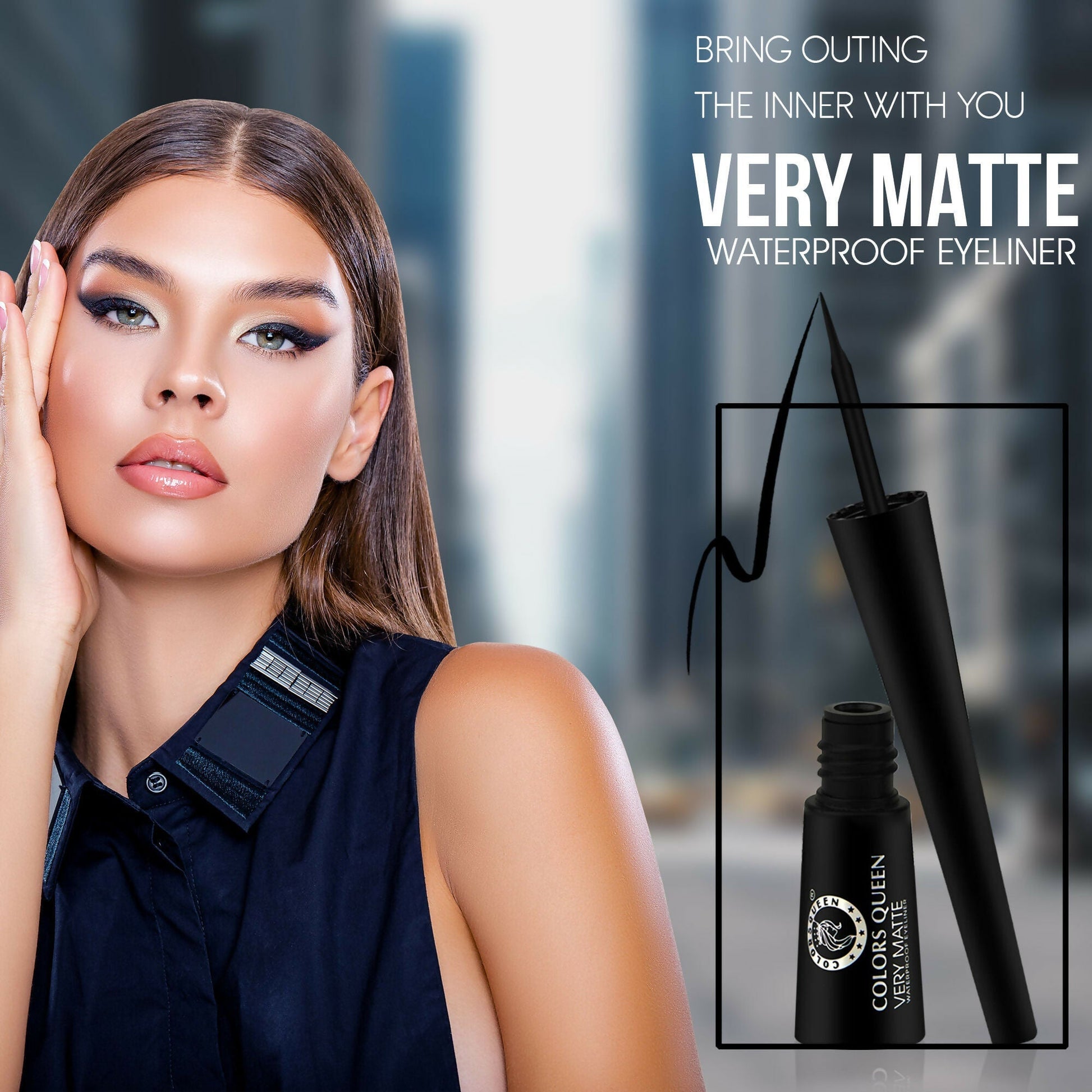 Colors Queen Very Matte Waterproof Eyeliner 