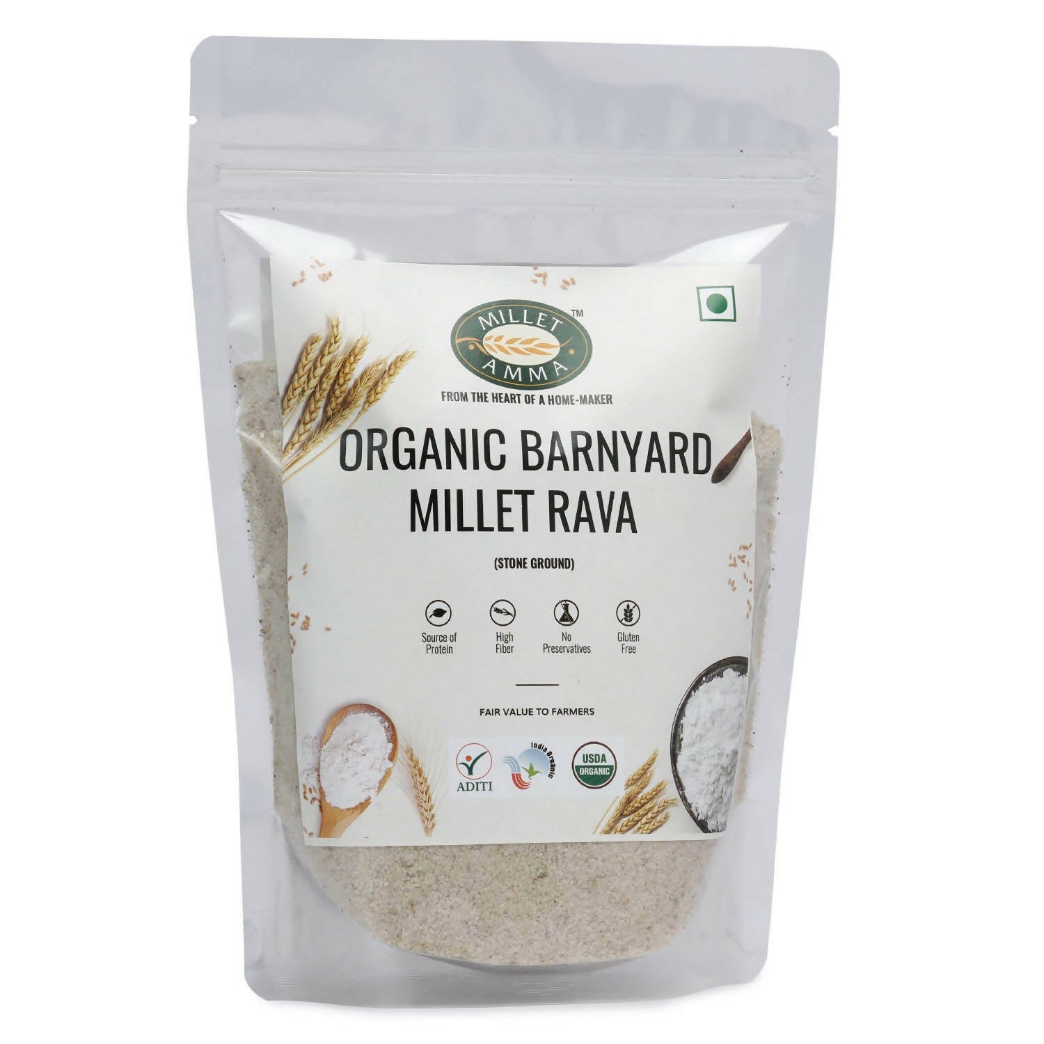 Millet Amma Barnyard Millet Rava (Suji) - Grab2buy