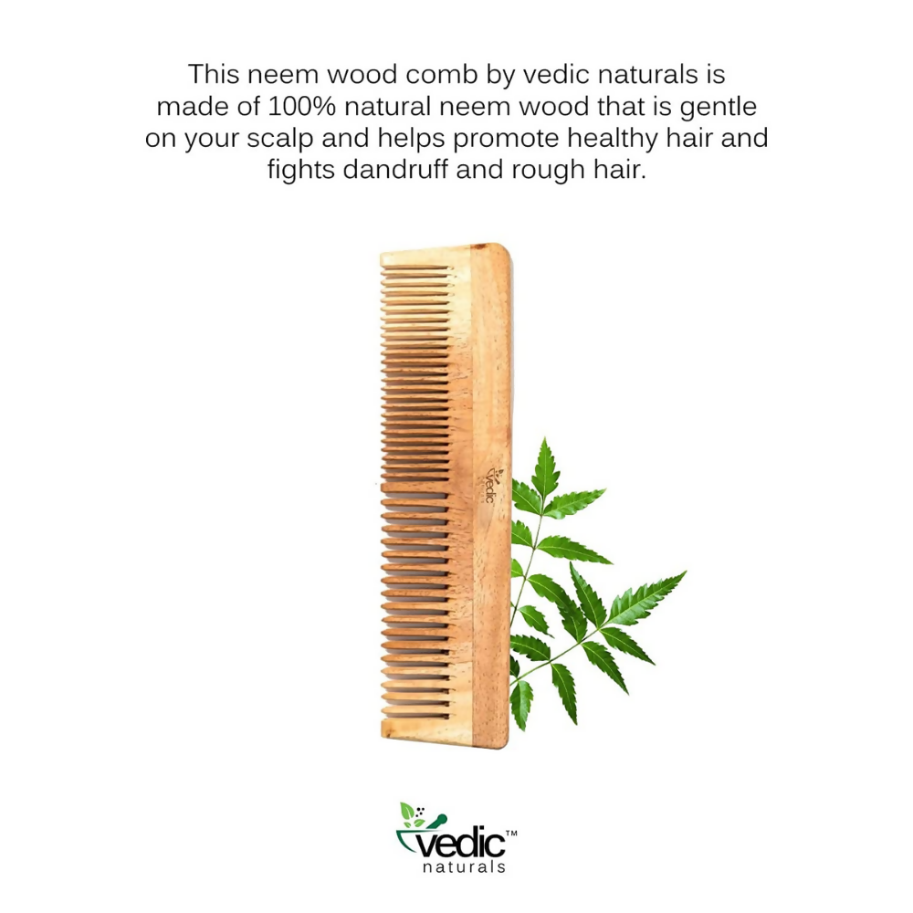 Vedic Naturals Neem Wood Comb  Grab2Buy Vedic Naturals Grab2Buy