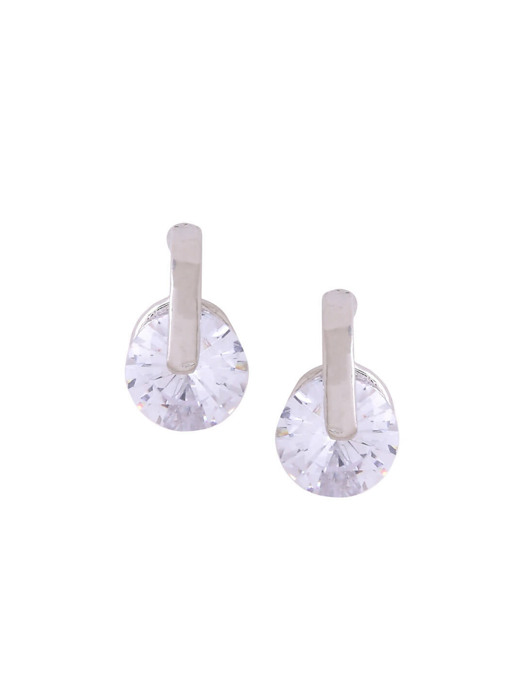 NVR Women Cz Studded Studs Earrings