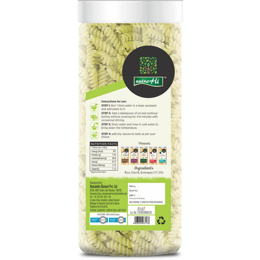 NutraHi Gluten-Free Pasta Greenpea - Grab2buy