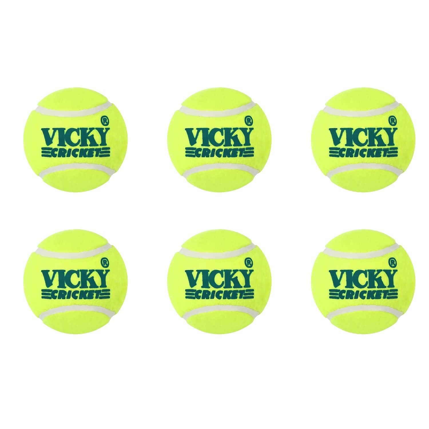 Vicky Yellow Tennis/Cricket Ball Light Multipurposeful Design & Durable Rubber Built 