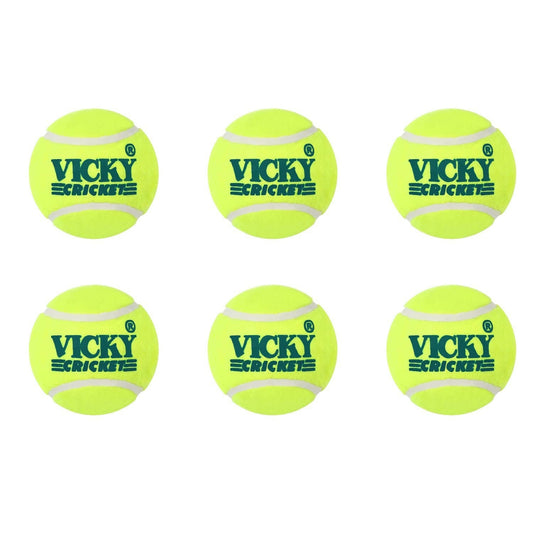 Vicky Yellow Tennis/Cricket Ball Light Multipurposeful Design & Durable Rubber Built 