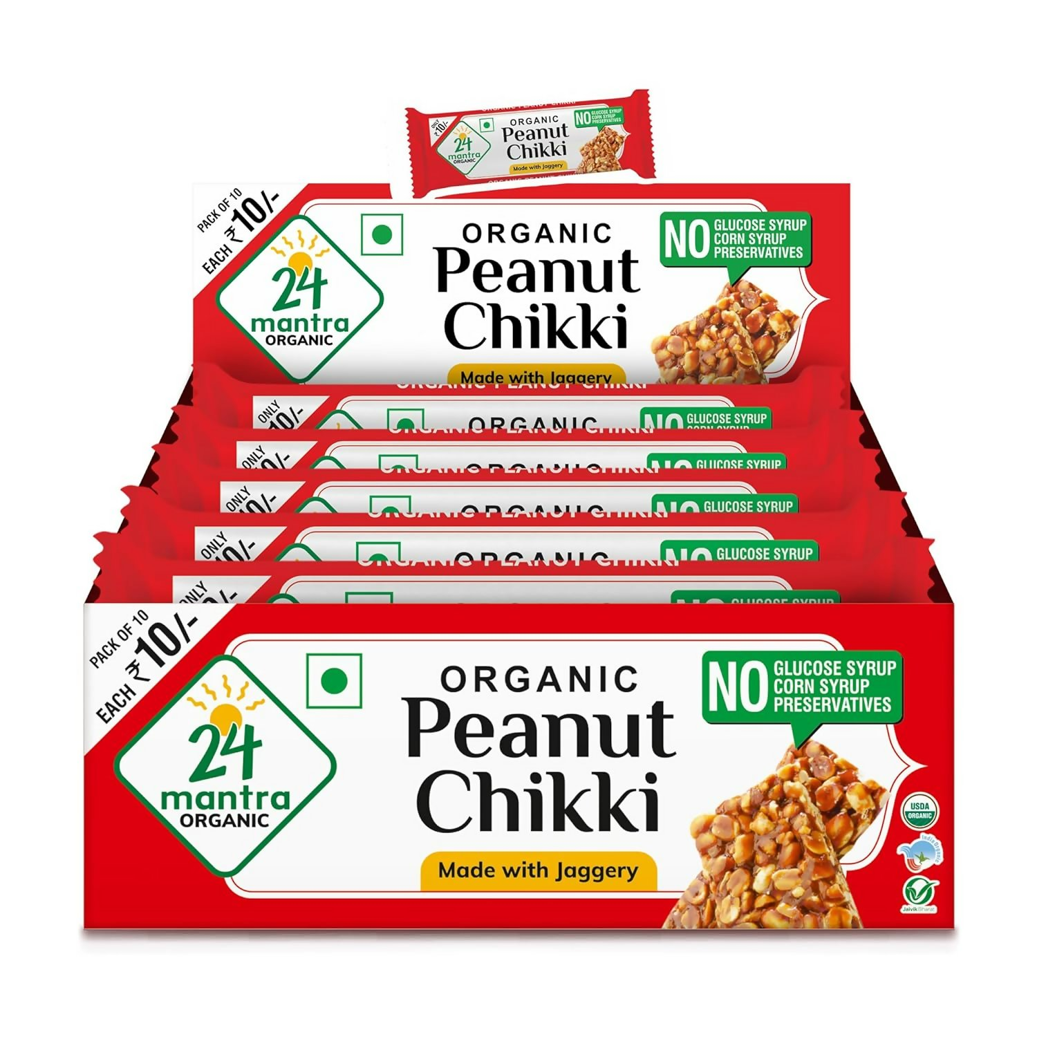 24 Mantra Organic Peanut Chikki 