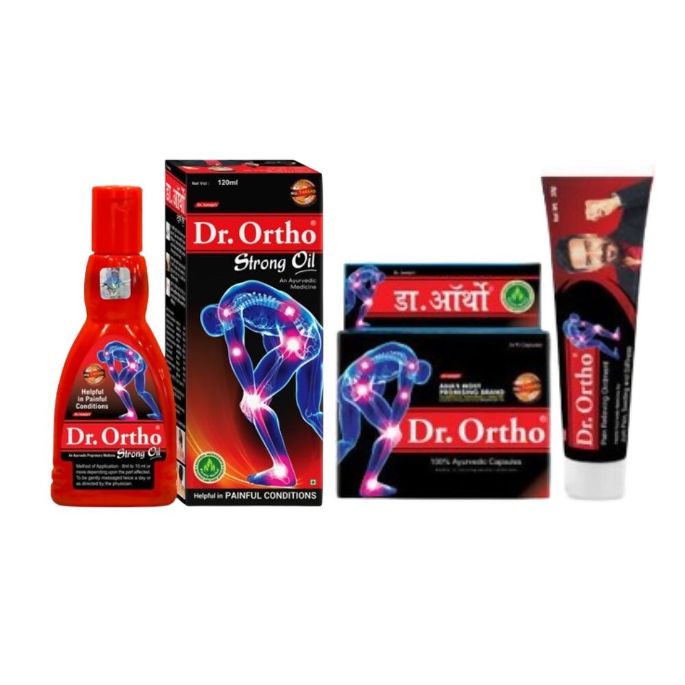 Dr. Ortho Ointment, Strong Oil & Capsules Combo - Grab2buy