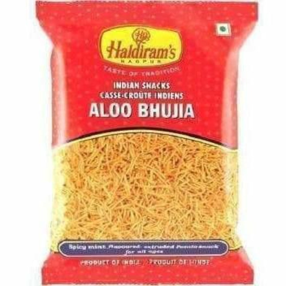 Haldiram's Aloo Bhujia | Crispy Potato Namkeen Snack 