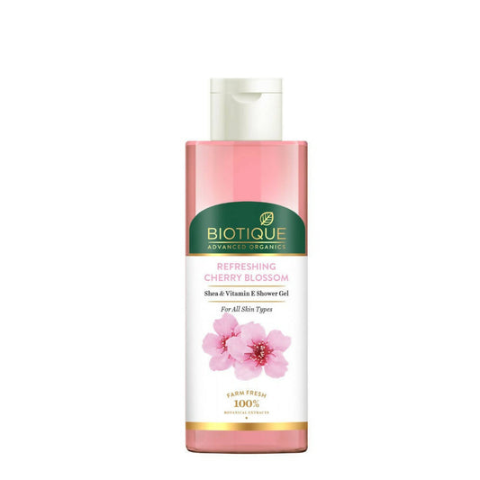 Biotique Advanced Organics Refreshing Cherry Blossom Shea & Vitamin E Shower Gel - Grab2buy