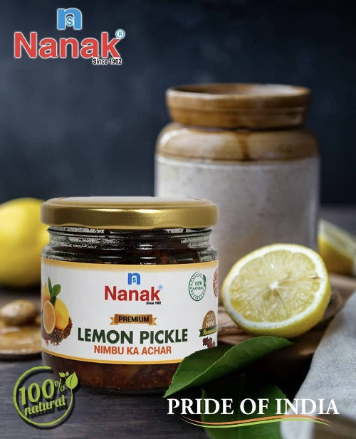 Nanak Homemade Lemon Pickle,300g-[Less Oil & Salt] [Sweet & Sour] - Grab2buy