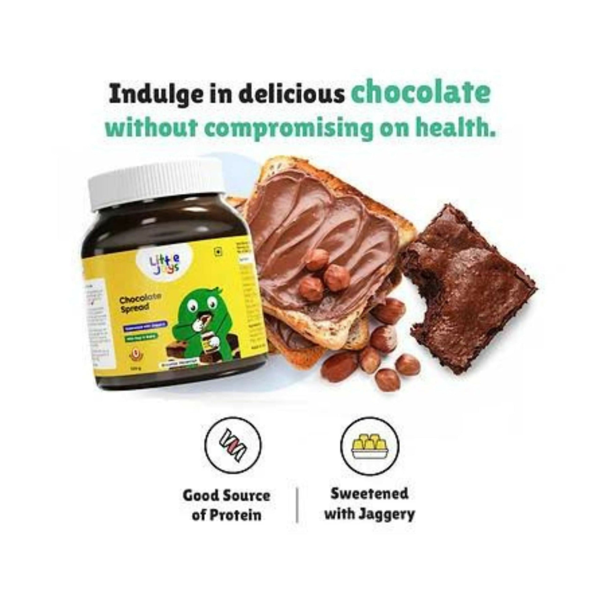 Little Joys Chocolate Spread for Kids With Hazelnut, Cocoa, Ragi & Bajra 