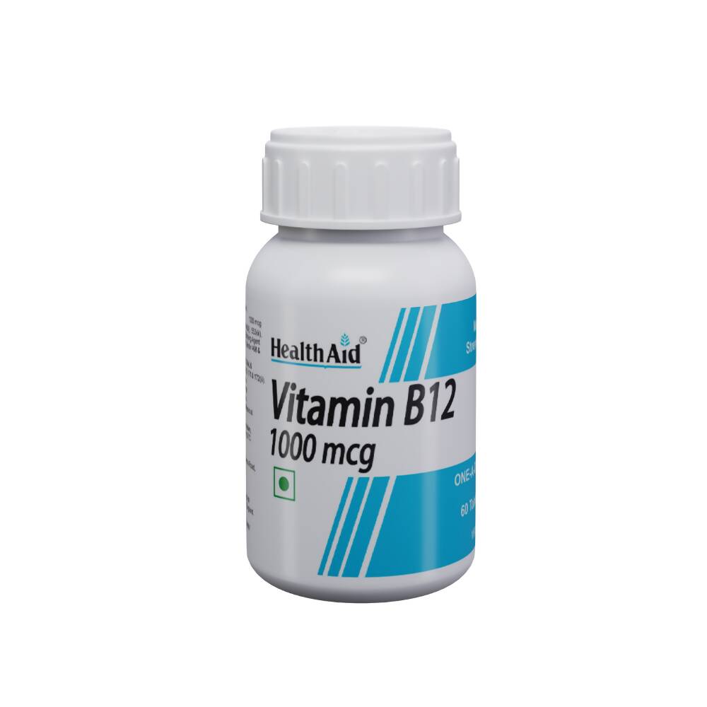 HealthAid Vitamin B12 1000 mcg Mega Strength Tablets - Limited Time Offer HealthAid