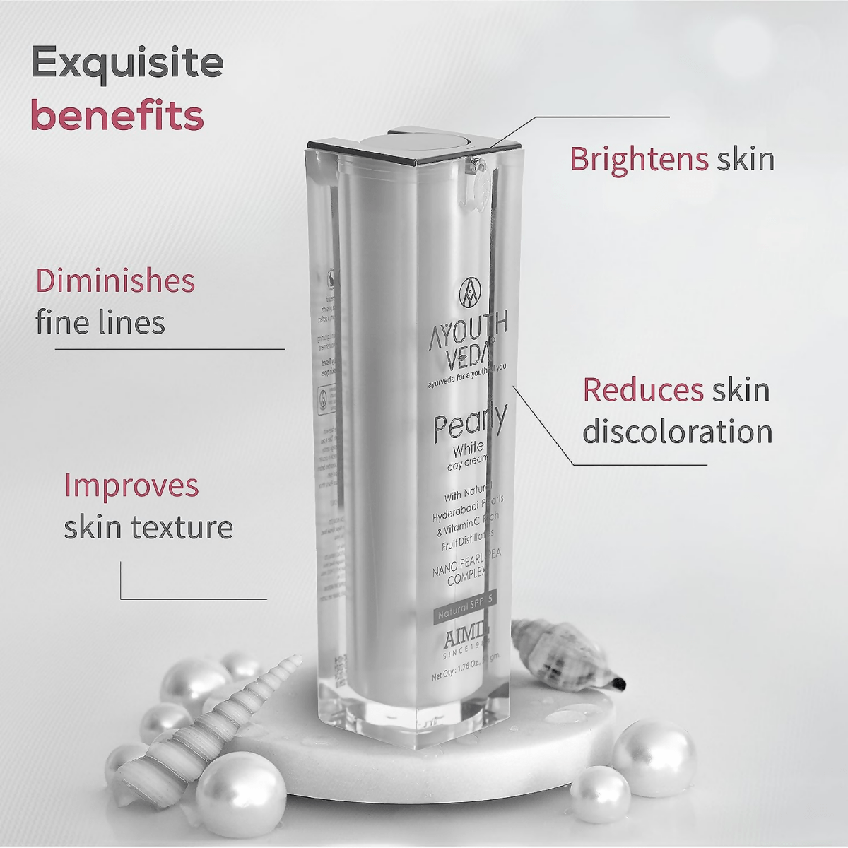 Ayouthveda Pearly White Day Cream - Grab2buy