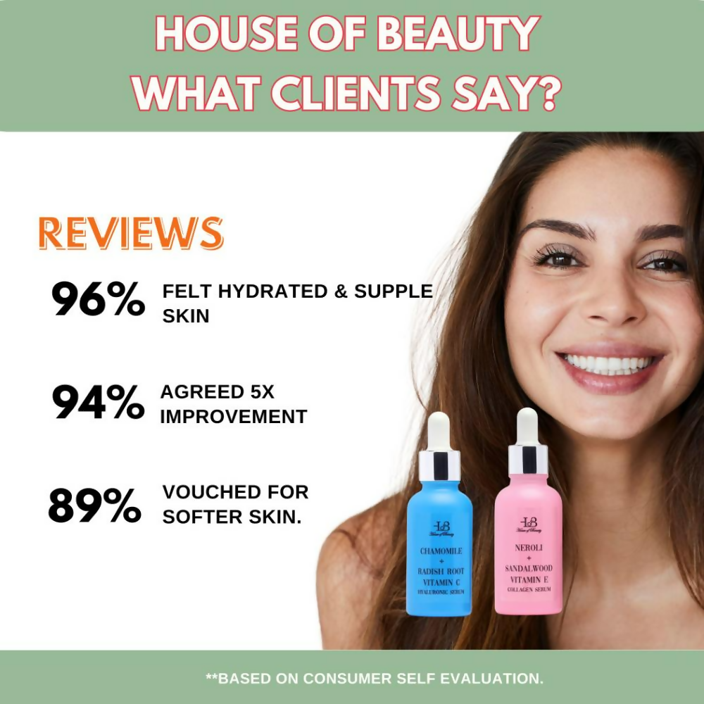 House of Beauty Am + Pm Pack - Collagen + Hyaluronic Serum 