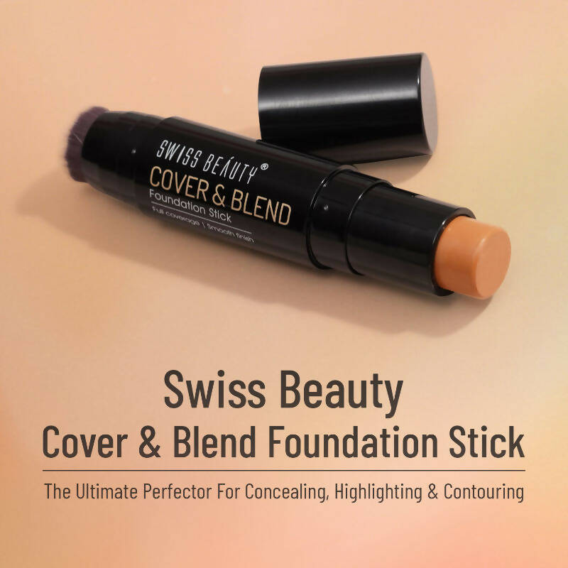 Swiss Beauty Cover & Blend Stick Foundation - 02 Fair Buff 
