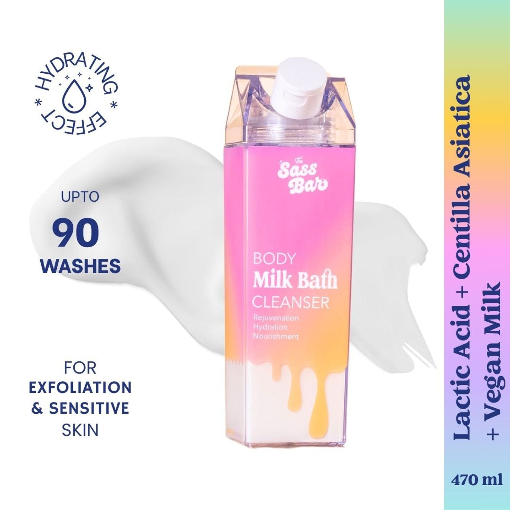 The Sass Bar Dawn Exfoliating Bodywash with Lactic Acid + Centella for Sensitive Skin  Grab2Buy The Sass Bar Grab2Buy