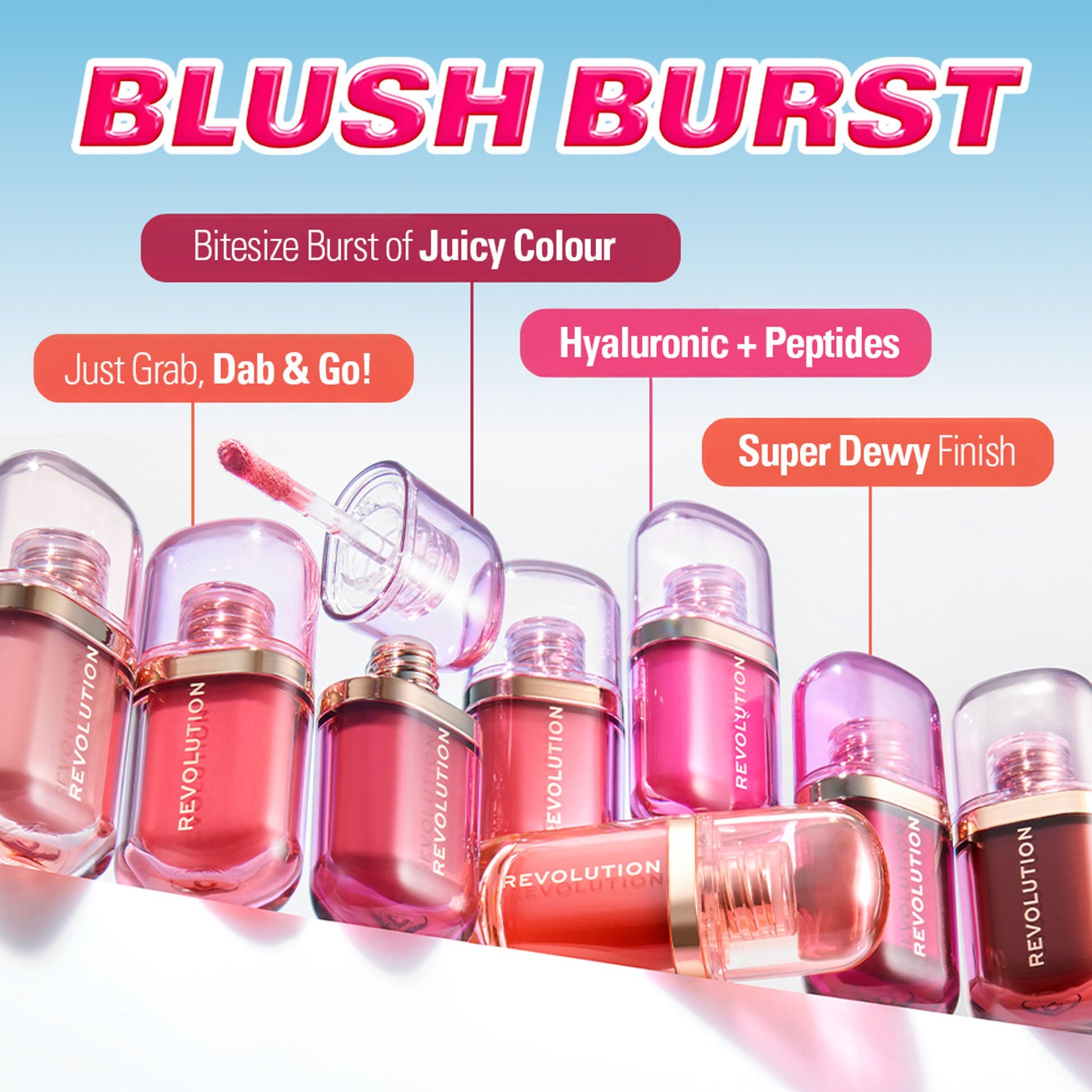 Makeup Revolution Superdewy Liquid Blush Burst - Rose All Day Dusty Pink