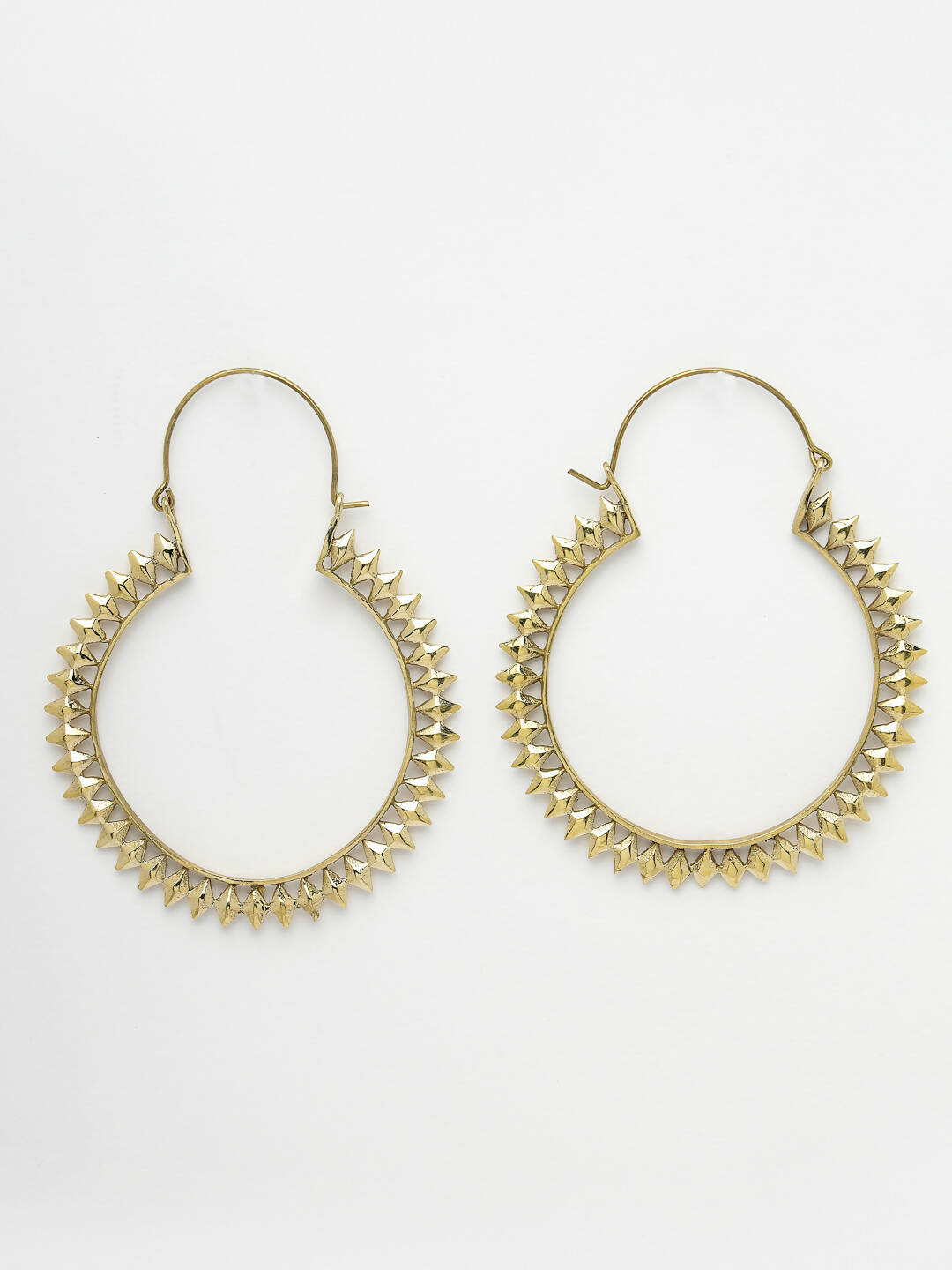 NVR Women Golden Full Circular Hoop Earrings - Grab2buy