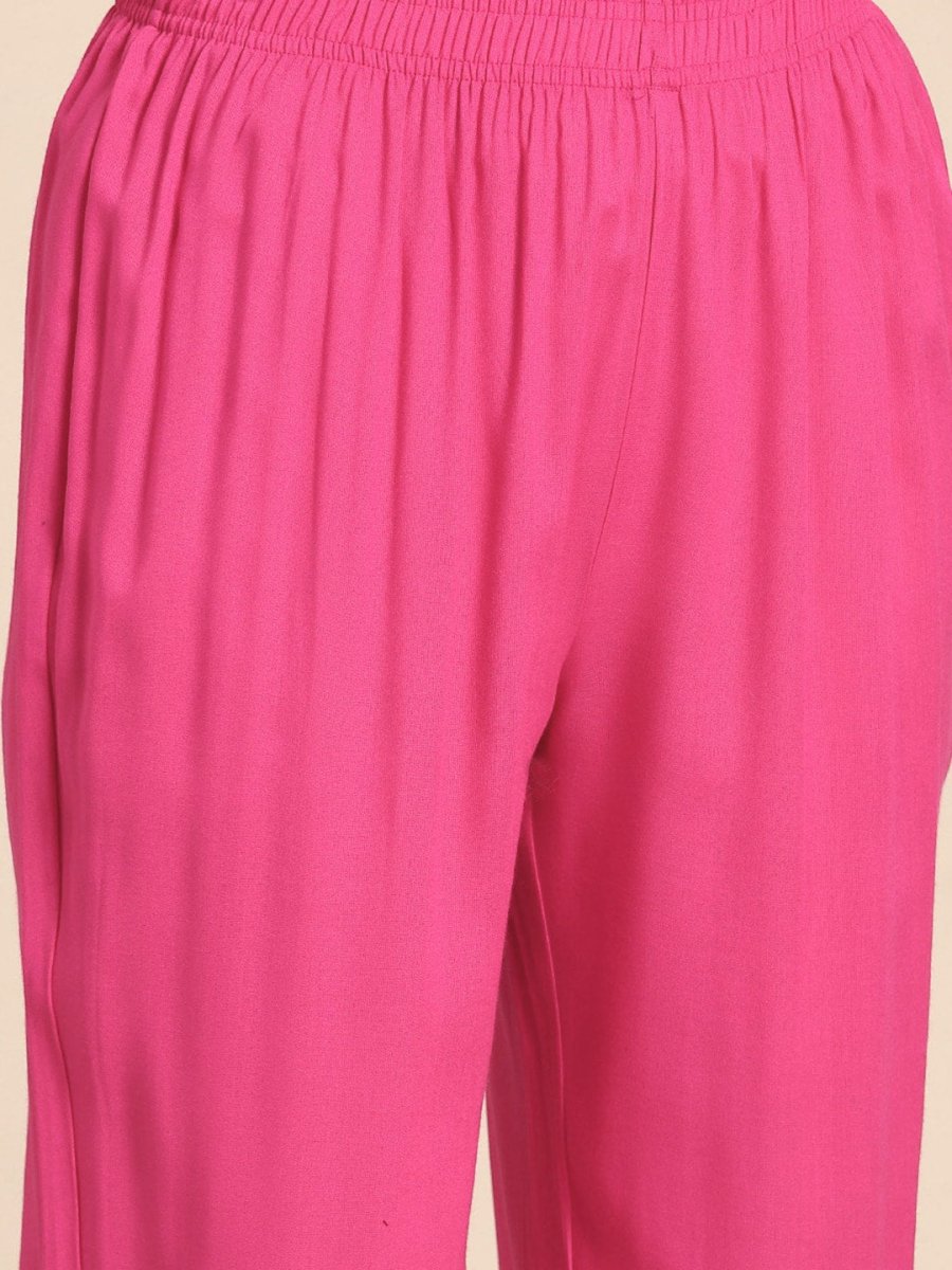 All About You Women Regular Pure Cotton Kurta with Trousers