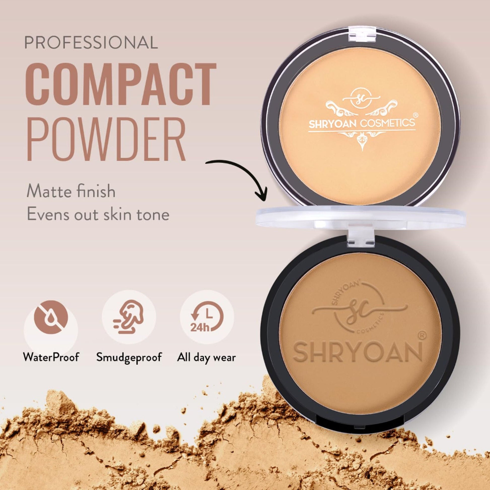 Shryoan Infinite Waterproof Compact Powder - 1
