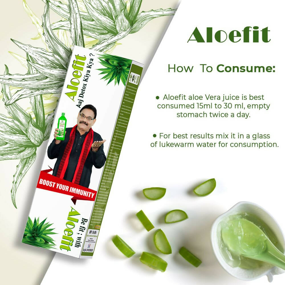 Pharma Science Aloe Vera Juice With Pulp Bottle - Grab2buy