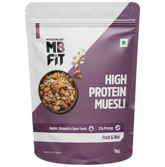 MuscleBlaze Fit High Protein Muesli - Fruits & Nut - Grab2buy