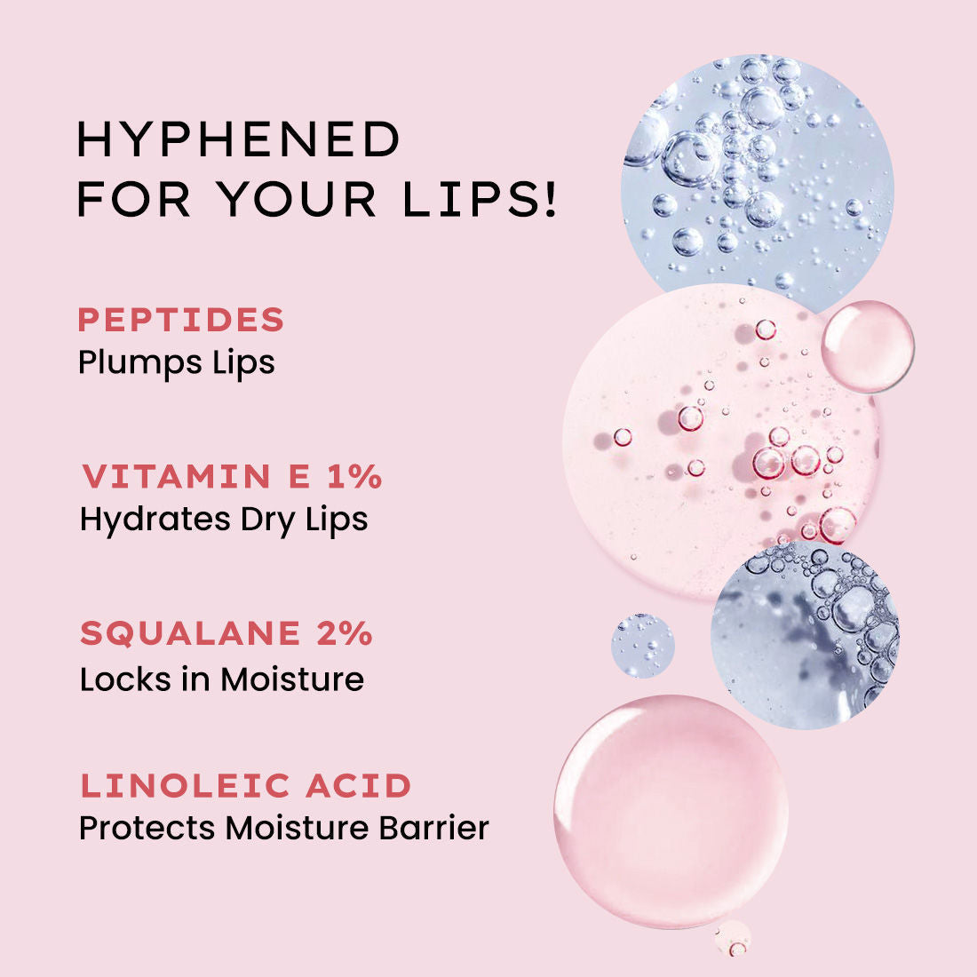 Hyphen By Kriti Sanon Hazel Vitamin Infused Peptide Lip Balm, Hydrate & Moisturize, Smoothen Lips & Repair Moisture Barrier 