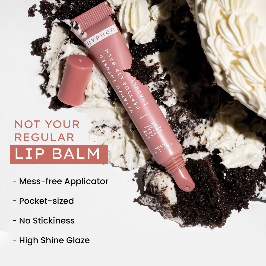 Hyphen By Kriti Sanon Hazel Vitamin Infused Peptide Lip Balm, Hydrate & Moisturize, Smoothen Lips & Repair Moisture Barrier 
