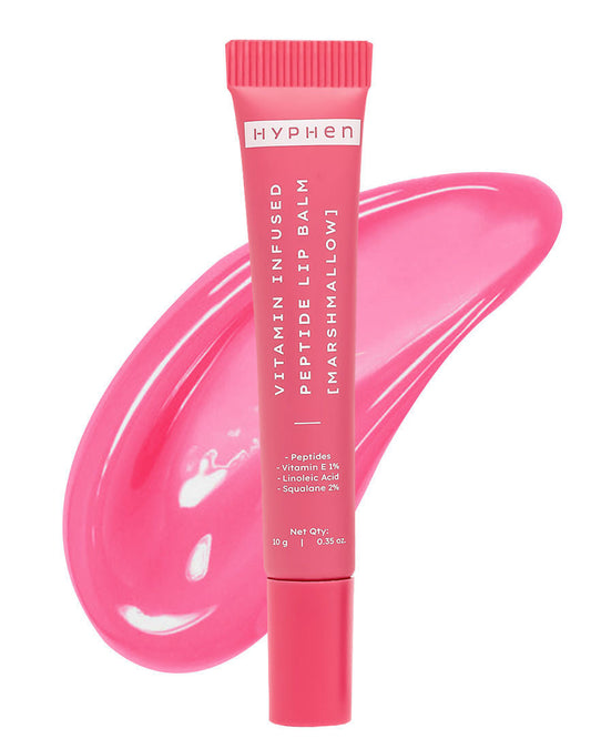Hyphen By Kriti Sanon Marshmallow Vitamin Infused Peptide Lip Balm, Hydrate & Moisturize, Smoothen Lips & Repair Moisture Barrier 