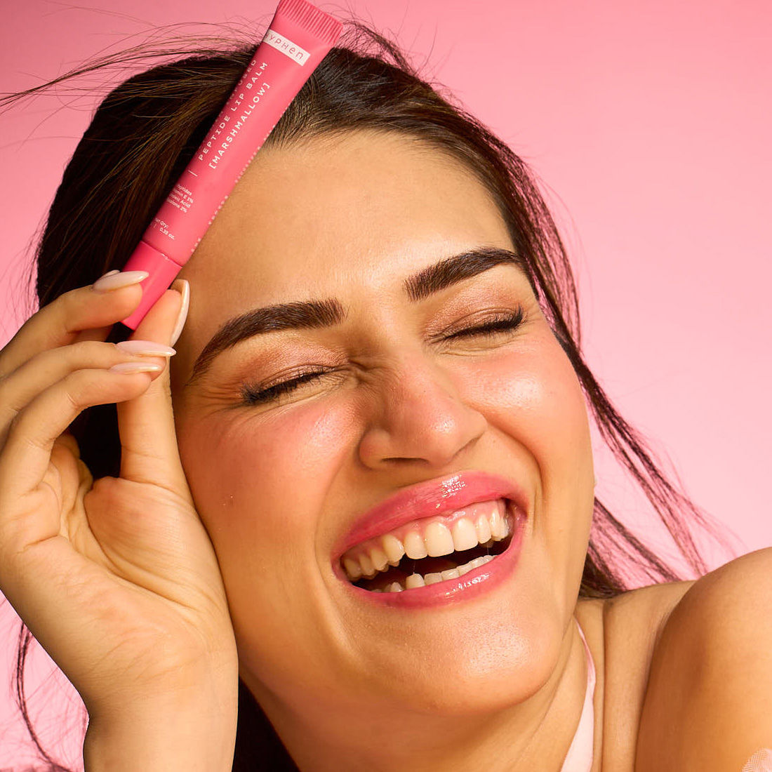 Hyphen By Kriti Sanon Marshmallow Vitamin Infused Peptide Lip Balm, Hydrate & Moisturize, Smoothen Lips & Repair Moisture Barrier 
